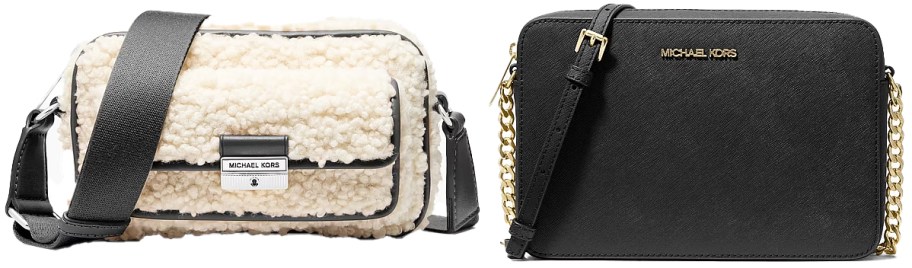 shearling and black crossbody bags