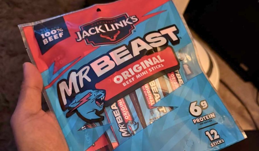 Jack Link’s x MrBeast Mini Beef Sticks 12-Pack Just $5 Shipped on Amazon