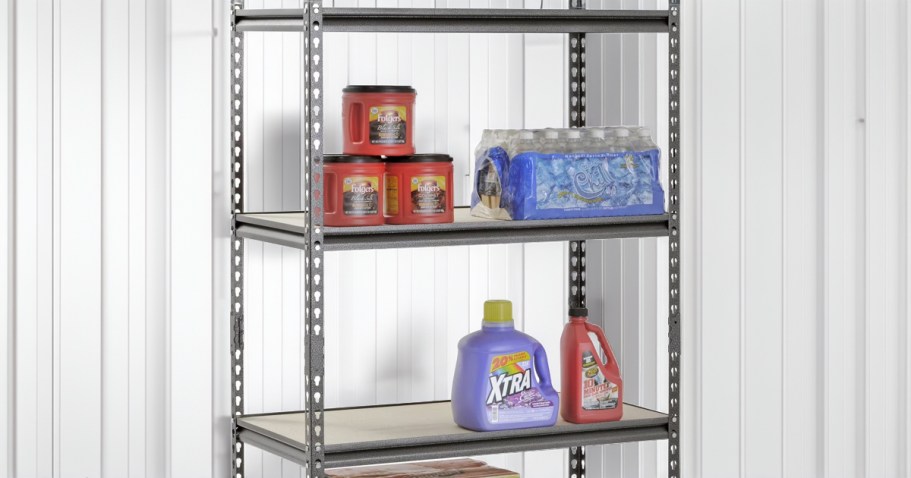 4-Shelf Metal Storage Rack Only $51 Shipped on Walmart.com (Holds 2,000 Pounds!)