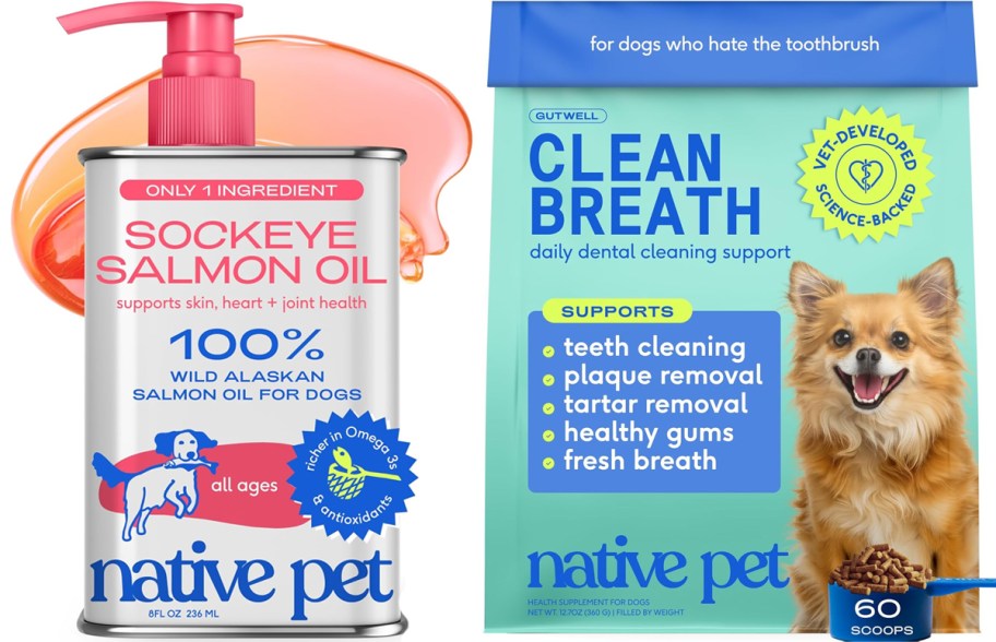 salmon oil and dog breath freshener