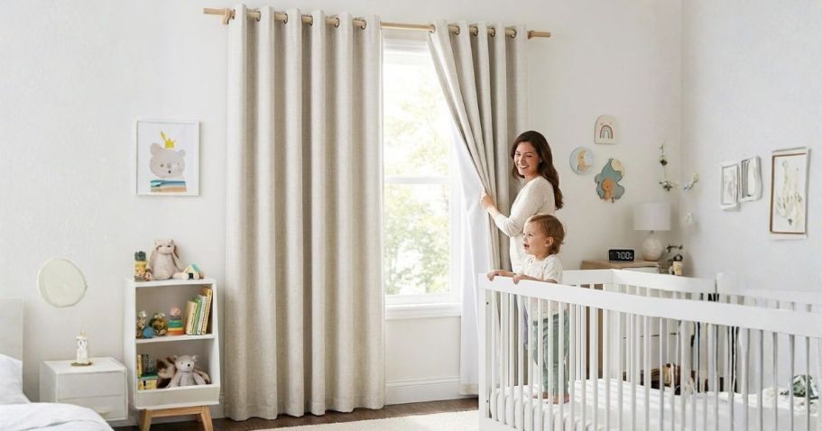 WOW! 100% Blackout Curtains Under $17 on Amazon (Pottery Barn Look for Less)