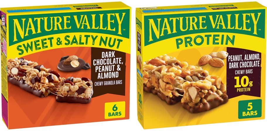 two boxes of Nature Valley Bars
