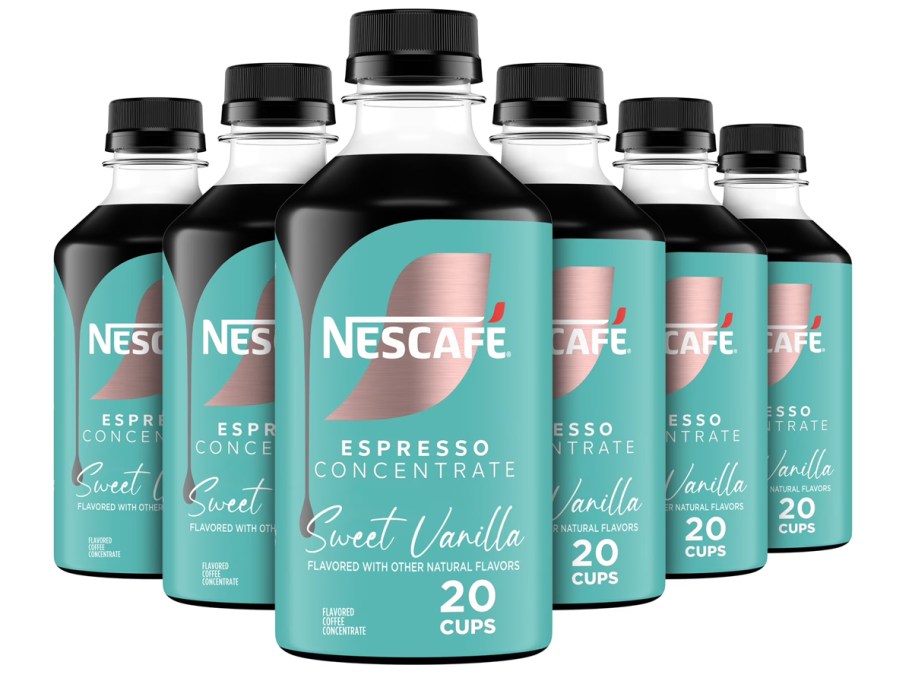 6 bottles Nescafe Sweet Vanilla Instant Espresso Concentrate
