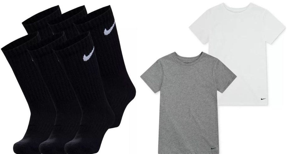 Stock images of Nike Socks and Undershirts