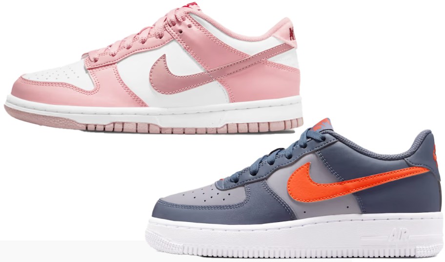 pink and grey nike sneakers