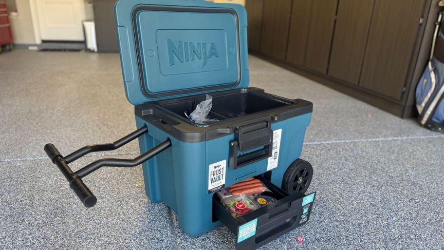 Ninja cooler with open bottom 