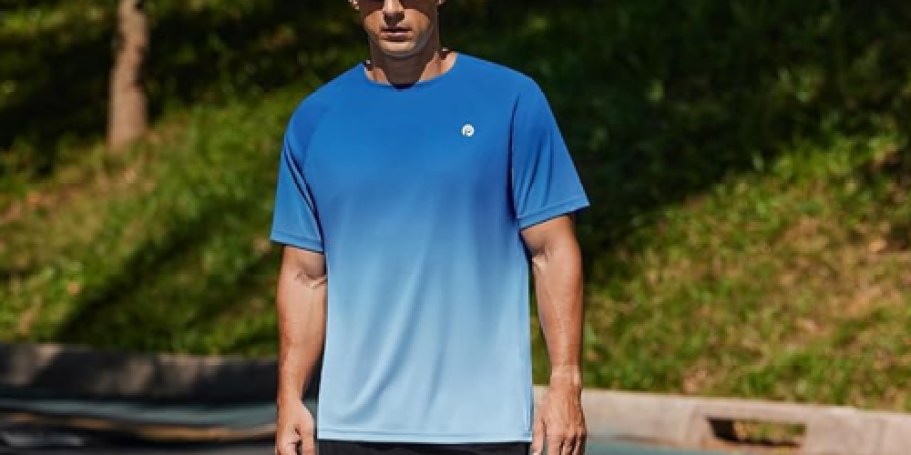 Men’s UPF 50+ Athletic Shirt Only $7.99 on Amazon (Perfect for Workouts or Swimming!)
