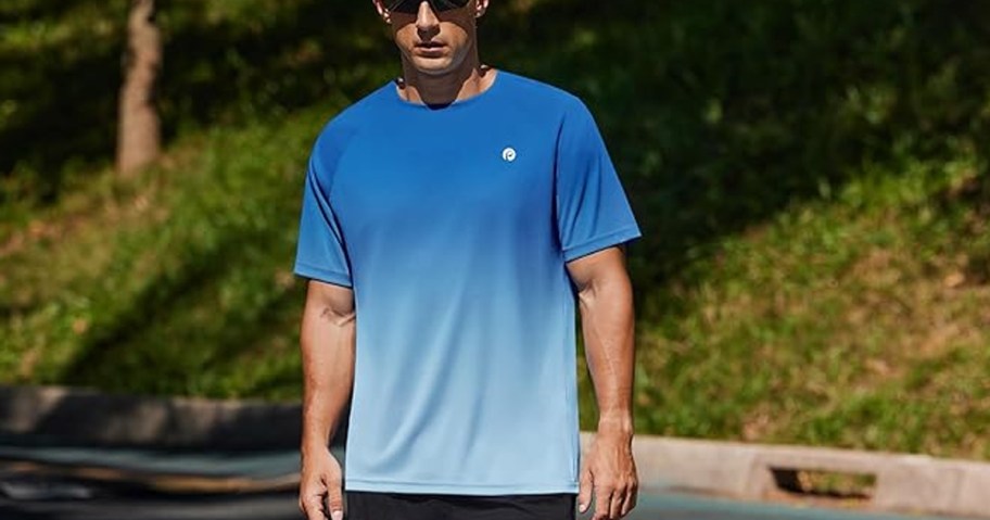 PINSPARK Men&rsquo;s UPF 50+ Athletic Shirt