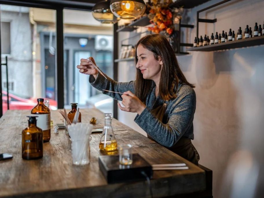 woman at Perfume Making NYC - Perfume Bar Experience
