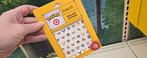 Pokémon INKED by Dani Nail Art Tattoos in hand in store