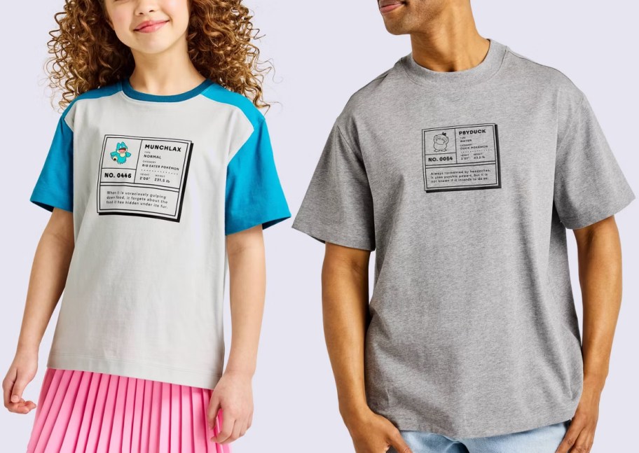 Pokémon Kids Graphic T-Shirt and Pokémon Adult Graphic T-Shirt