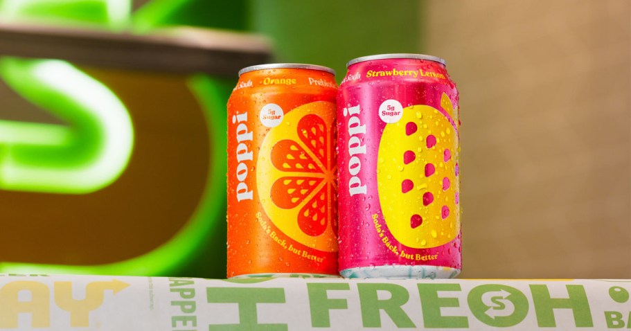 Get Ready! FREE Can of Poppi w/ Subway Sub Purchase on 5/7!