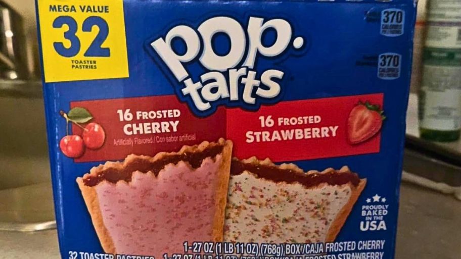 box of Poptart 32 count from amazon
