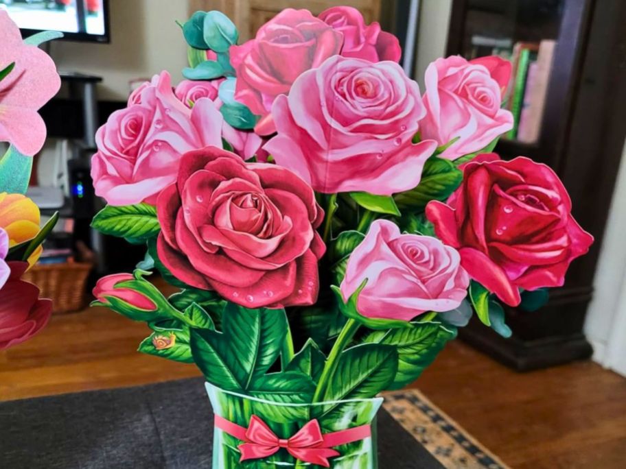Display of popup flowers