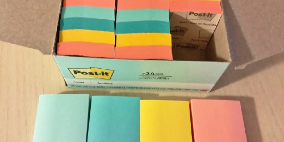 Post-it Notes 24-Pack Just $7 on Amazon (Reg. $19)