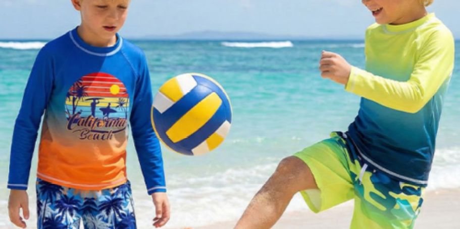 Kids Rash Guard Shirt & Swim Trunks Sets from $10.55 Shipped on Amazon (Reg. $26)