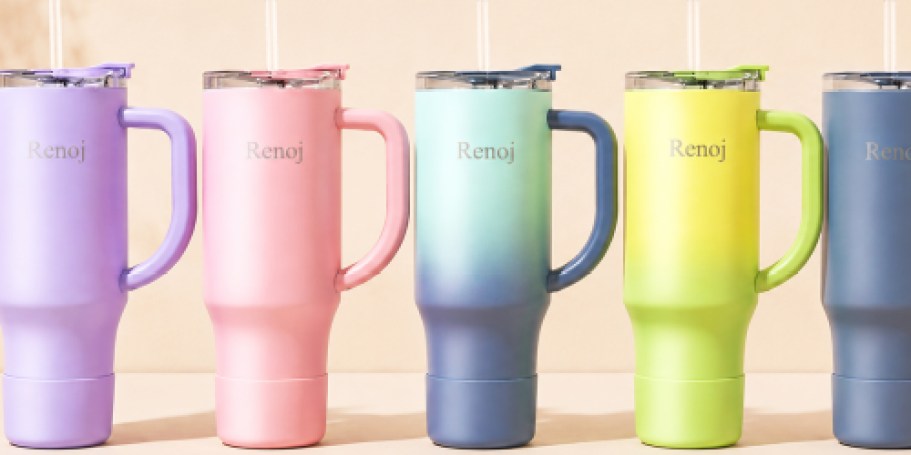 Tumbler w/ 2 Straws & Silicone Boot Only $7.98 on Amazon (Reg. $22)