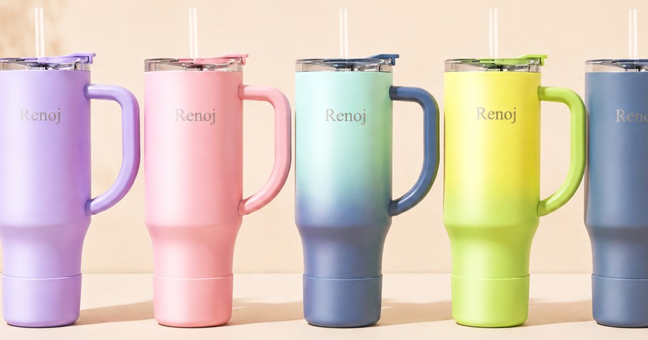 Tumbler w/ 2 Straws & Silicone Boot Only $7.98 on Amazon (Reg. $22)