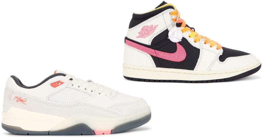 Stock images of two Nike shoes