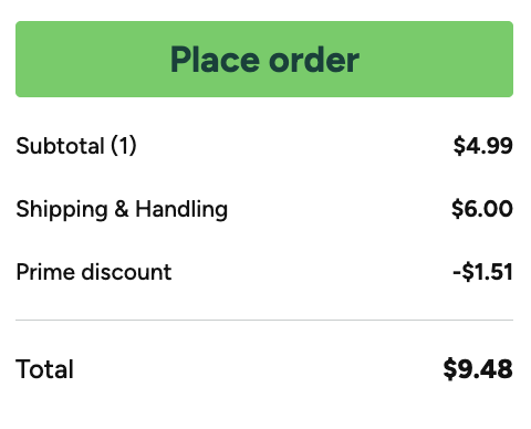 Screenshot of woot.com cart page.