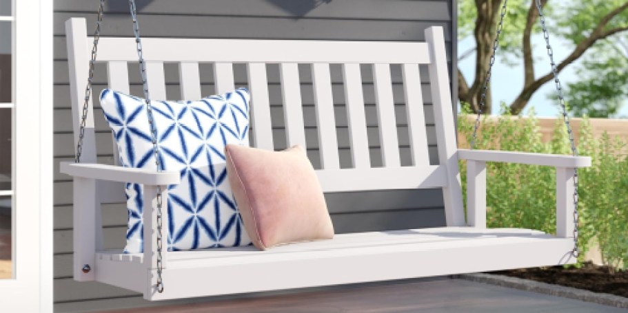 Outdoor Porch Swing from $84.99 Shipped (Regularly $372)