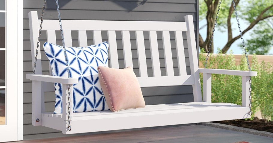 Outdoor Porch Swing from $84.99 Shipped (Regularly $372)