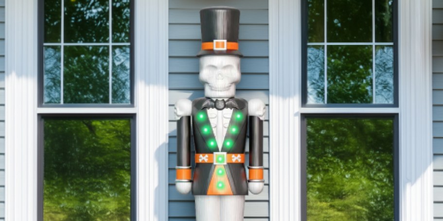 *NEW* Halloween Blow Molds on Walmart.com (Includes 6′ Skeleton Nutcracker w/ Lights & Sound!)