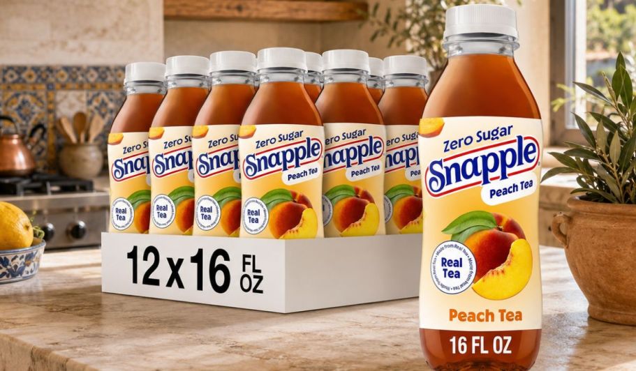 Snapple Zero Sugar Peach Tea 12-Pack Just $6.49 Shipped on Amazon (Reg. $10)