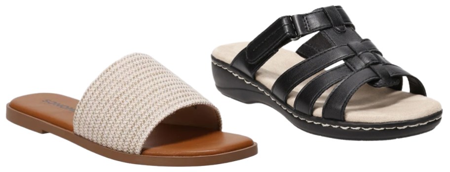 Sonoma Goods For Life Jindi Women's Soft Slide Sandals and Croft & Barrow Magnuss Women's Strappy Sandals
