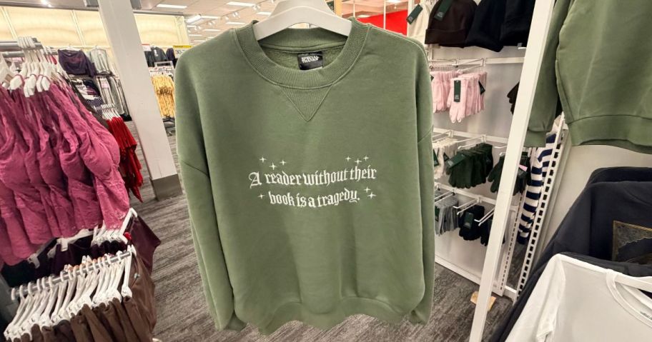 Special Thanks Women's Fourth Wing Reader Fleece Sweatshirt in store