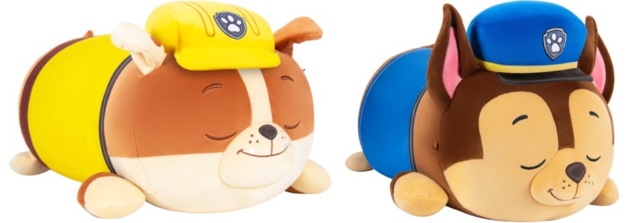 two paw patrol squishmallows