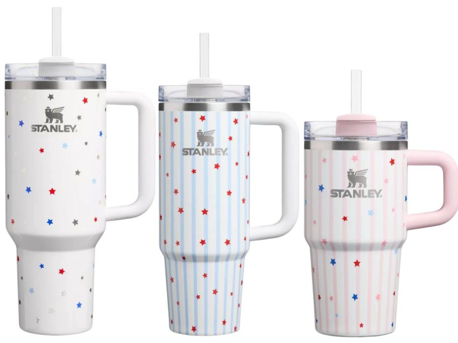 three Stanley 1913 Americana Tumblers