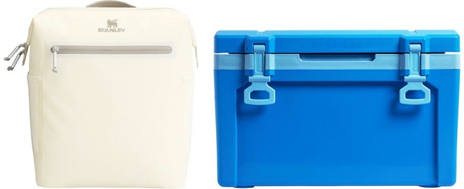 Stanley backpack and chest coolers