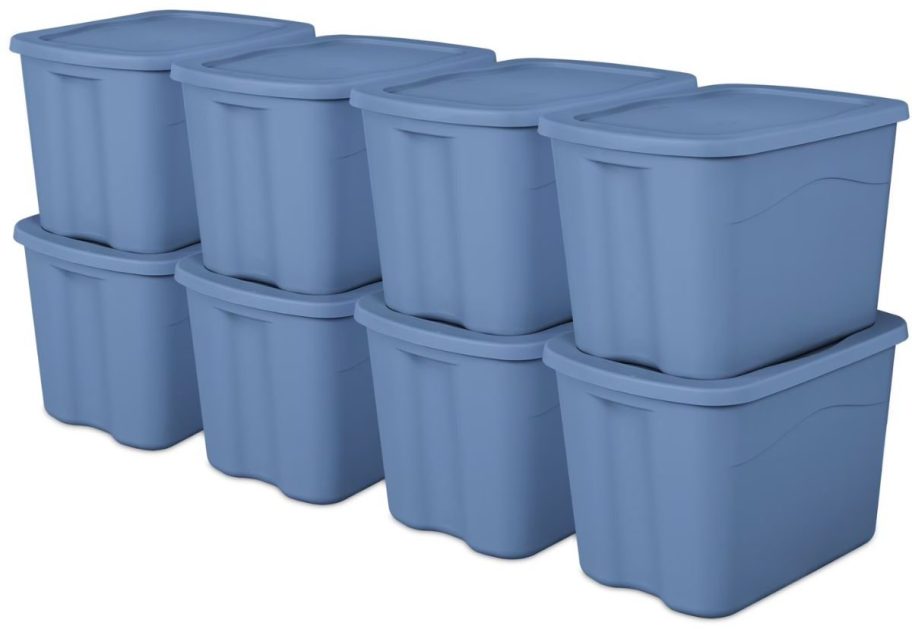 Sterilite 18-Gallon Storage Tote 8-Pack