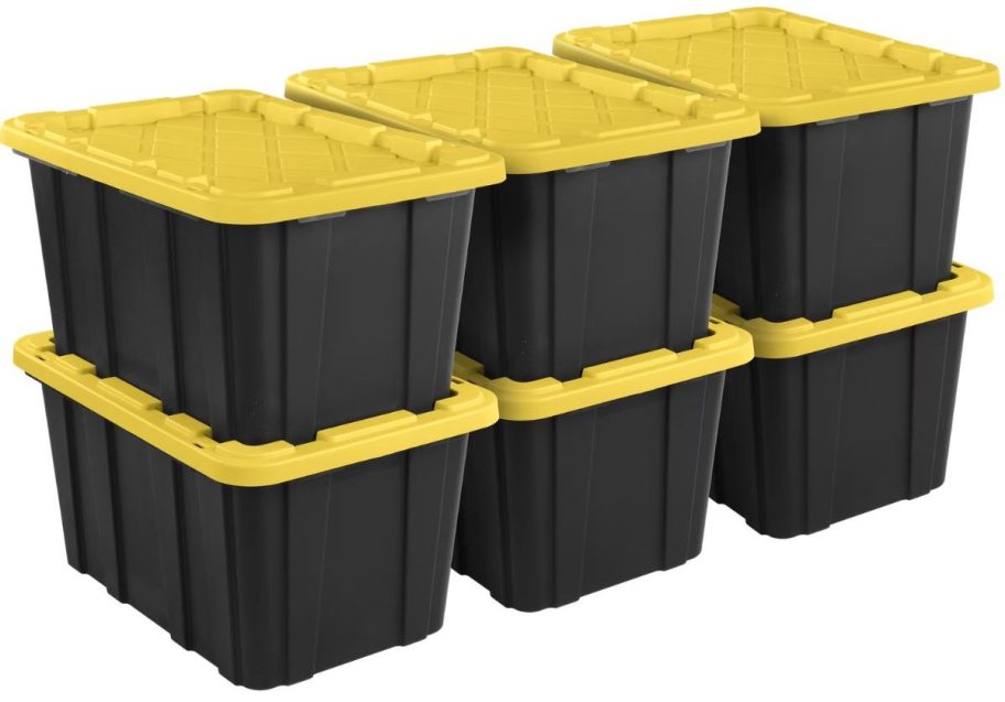 6 sterilite utility totes