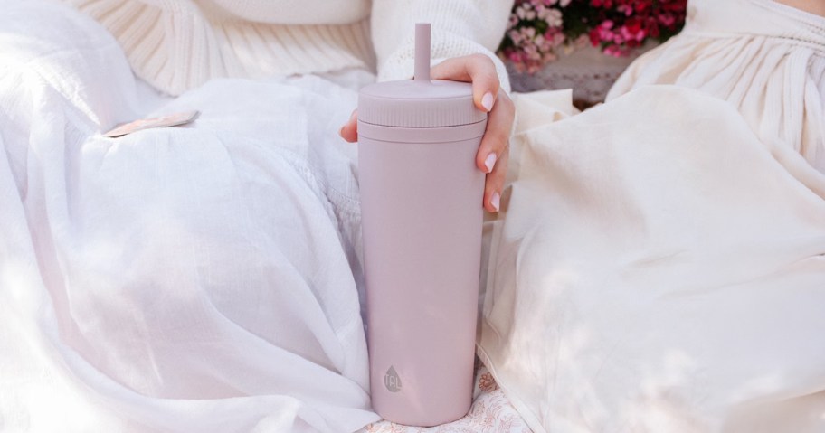 TAL 24oz Stainless Steel Rowan Tumbler with Silicone Straw