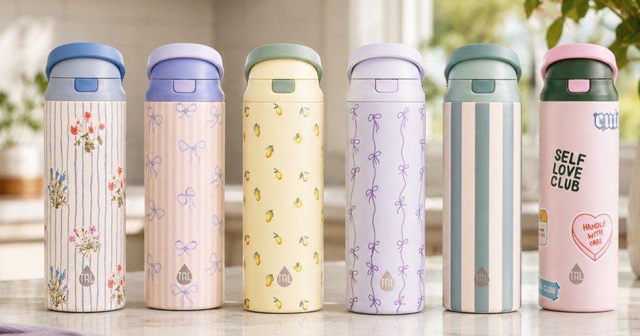 Leakproof TAL Water Bottles Only $13.88 on Walmart.com (So Many Cute Prints!)