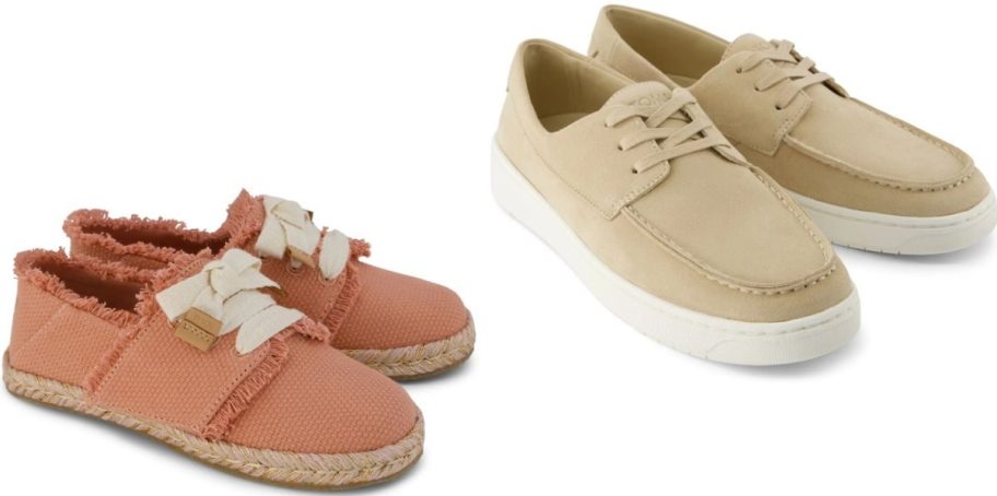 Stock images of TOMS Kids Espadrilles and Men's Loafers