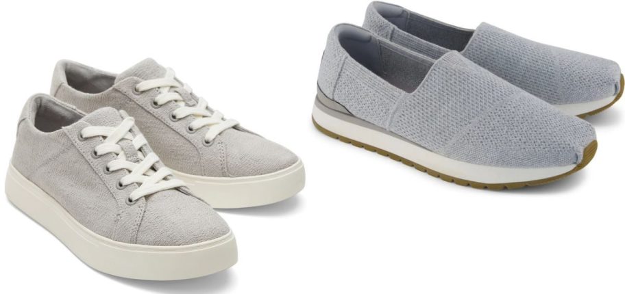 Stock images of TOMS shoes for women and men
