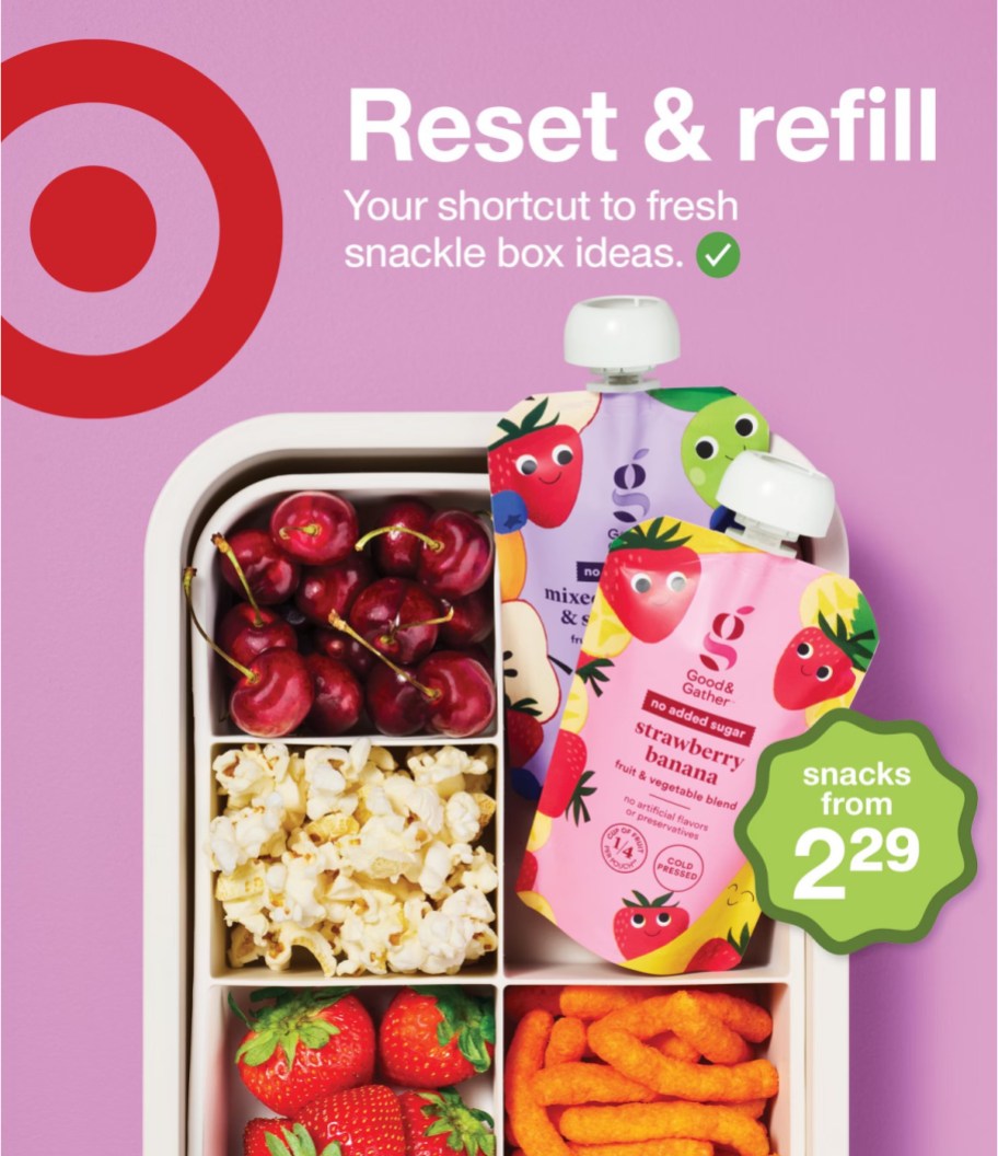 page from Target ad