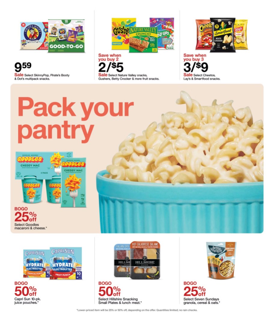 page from Target ad