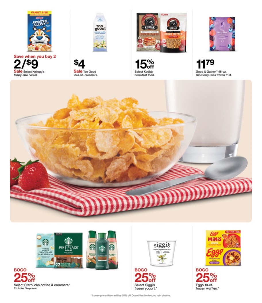 page from Target ad