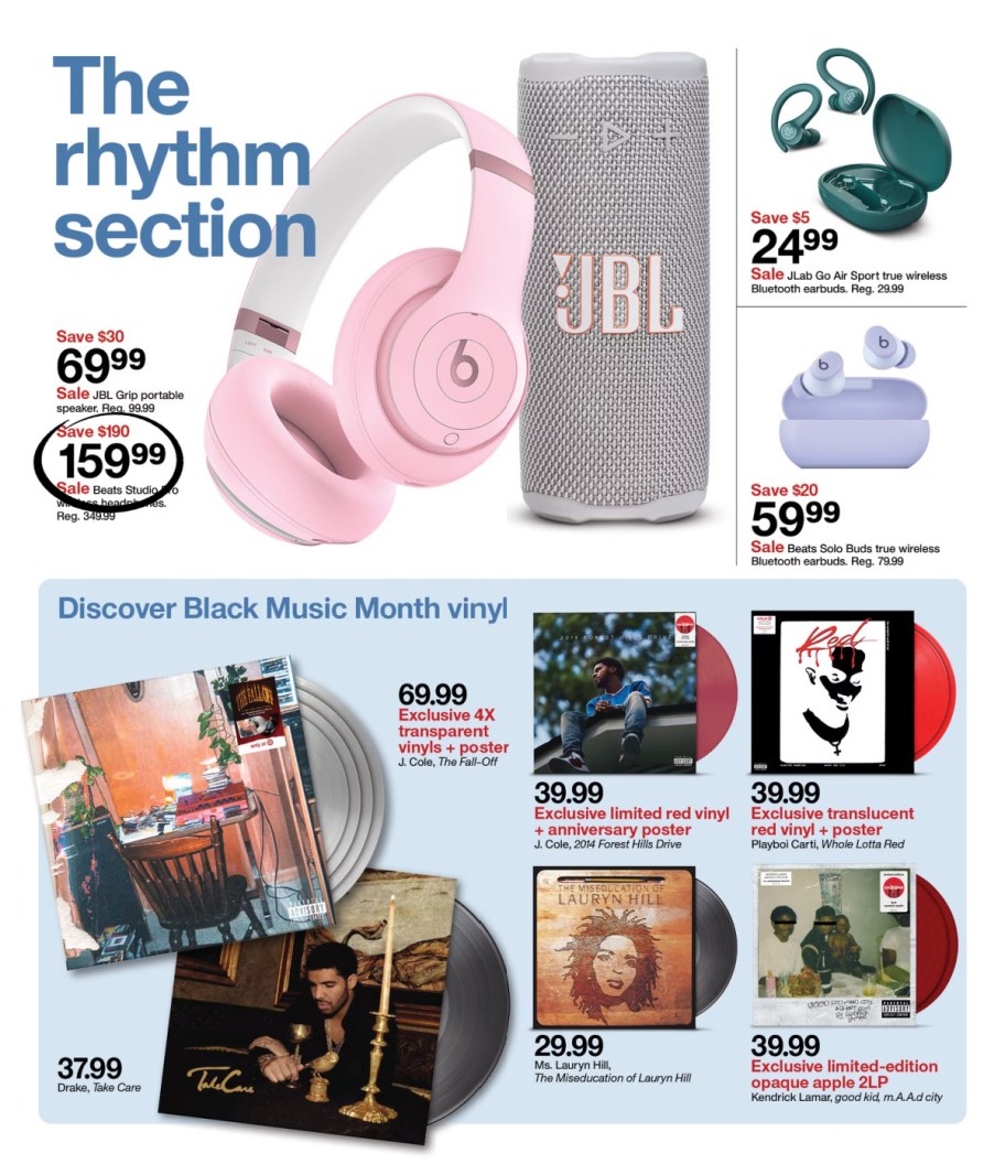 page from Target ad