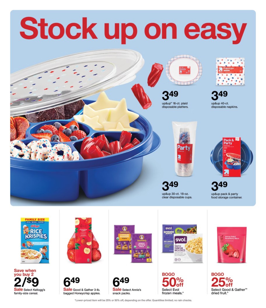 page from Target ad