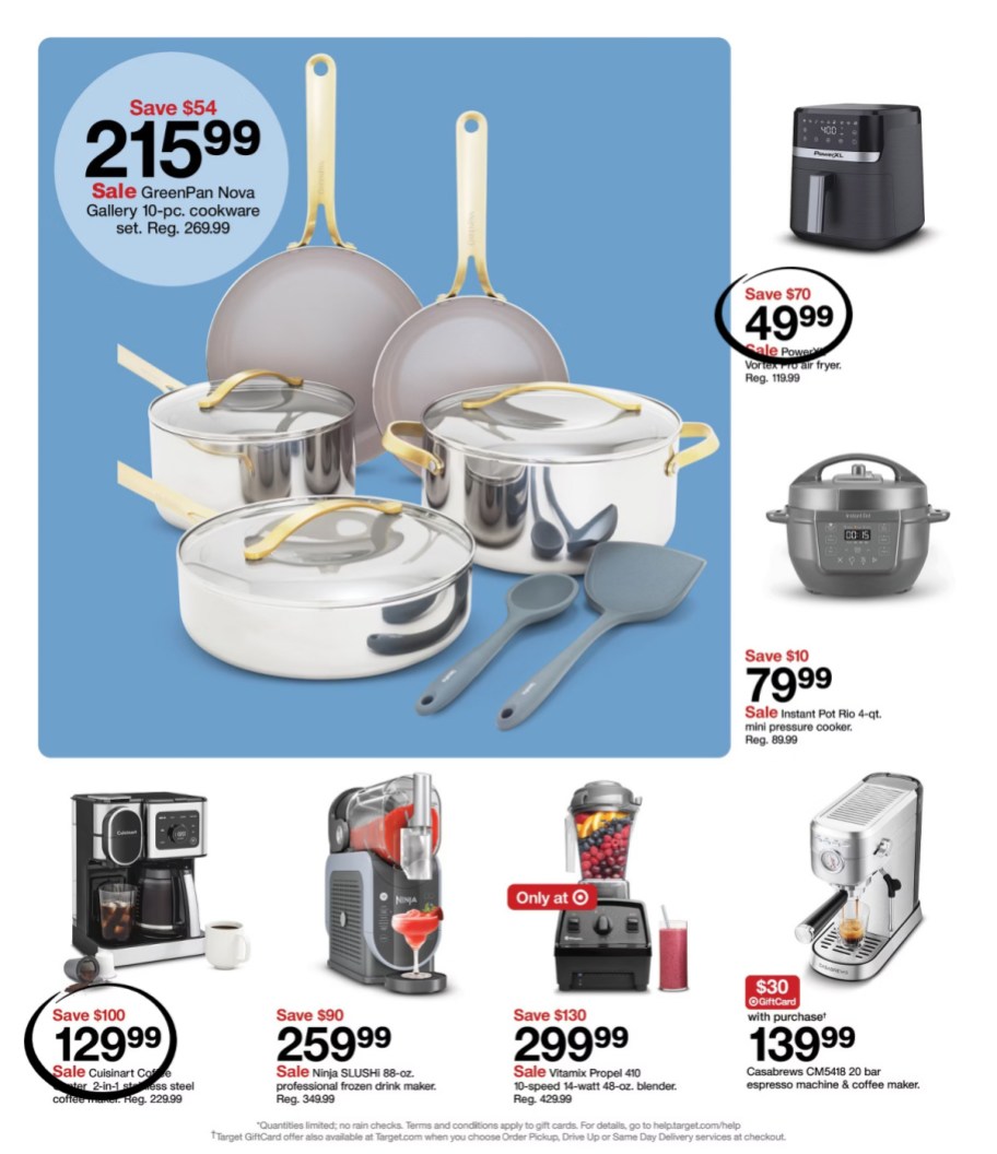 page from Target ad