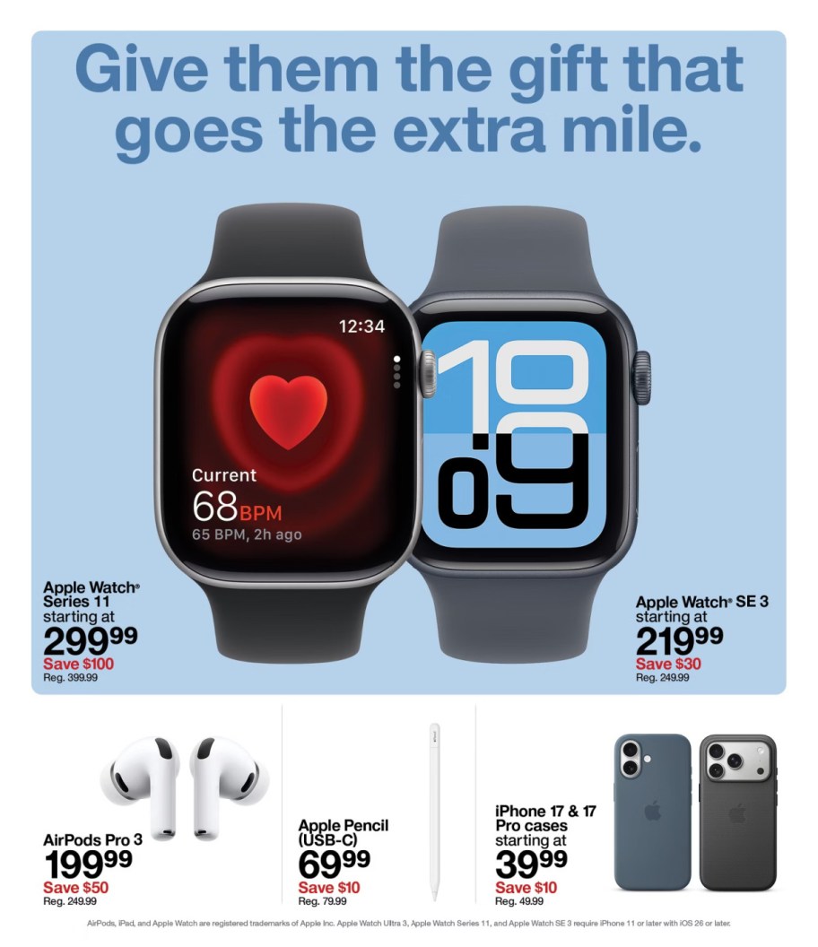 page from Target ad