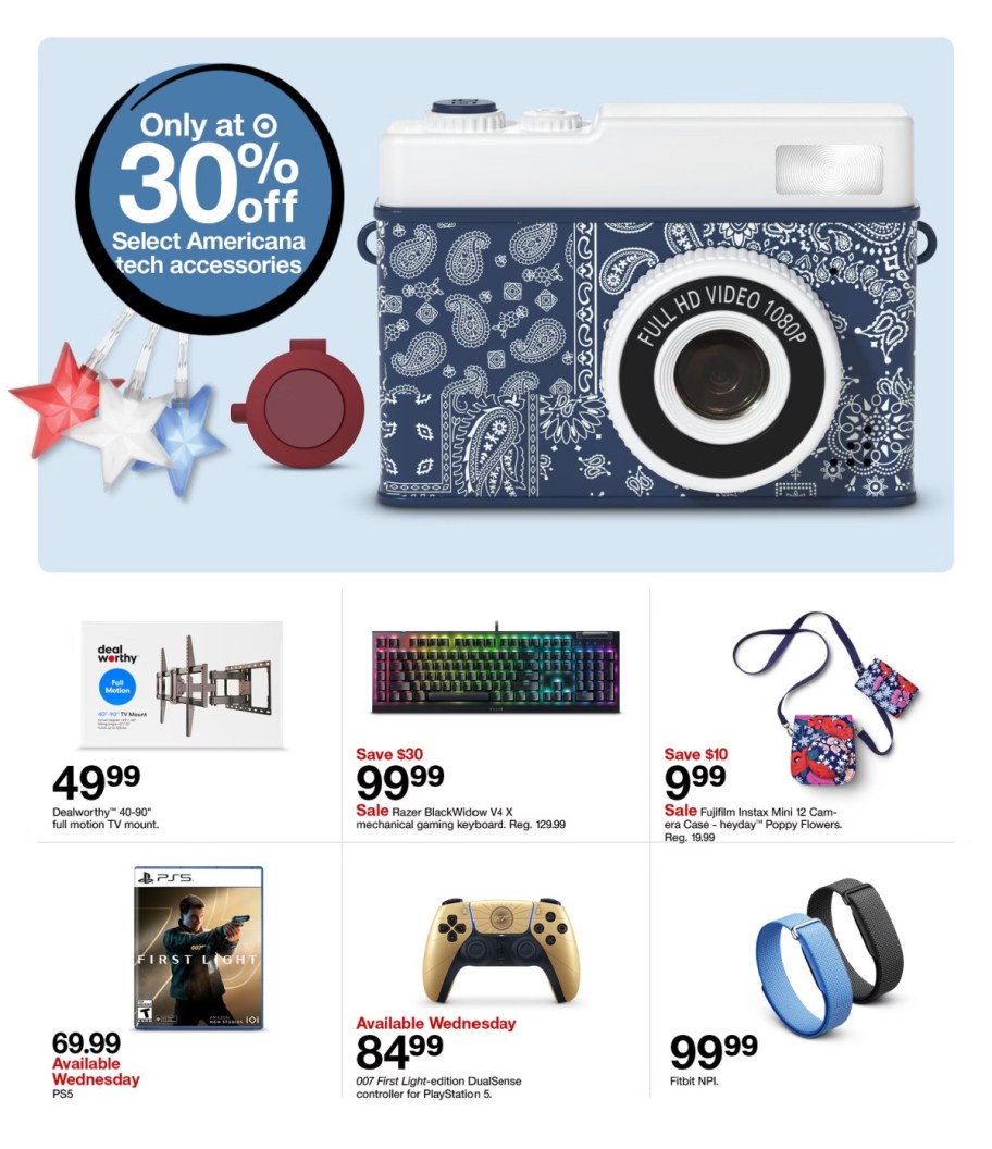 page from Target ad