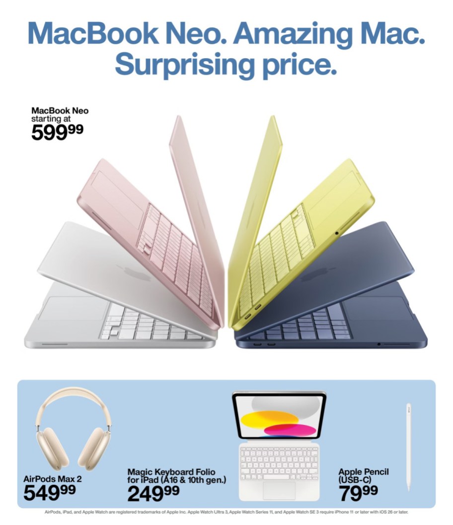 page from Target ad