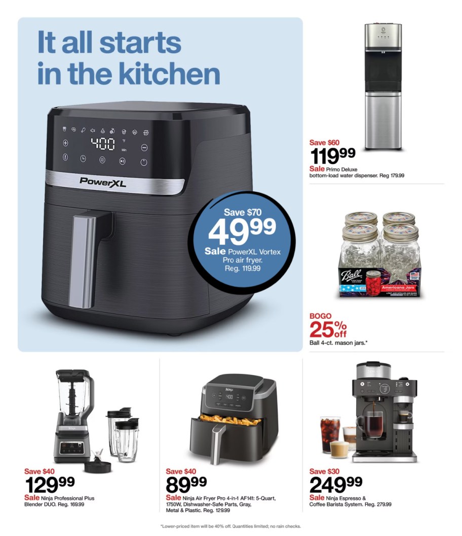 page from Target ad