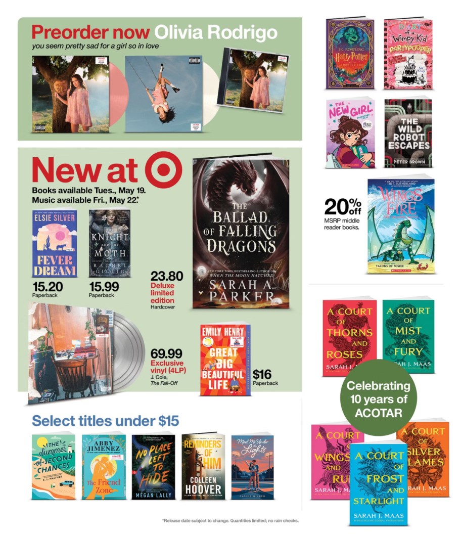 page from Target ad